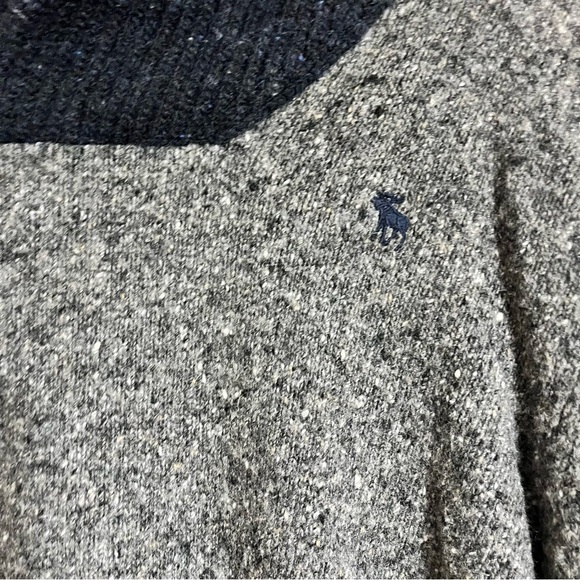 Abercrombie & Fitch Men’s Shawl Cowl Collar Nordic Wool Sweater Pullover Size XL - Picture 3 of 6